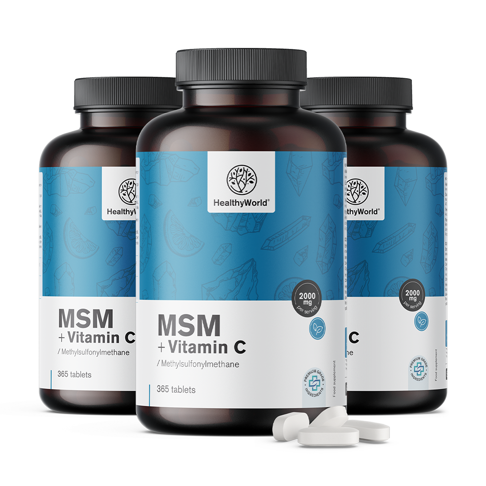 MSM 2000 mg – cu vitamina C