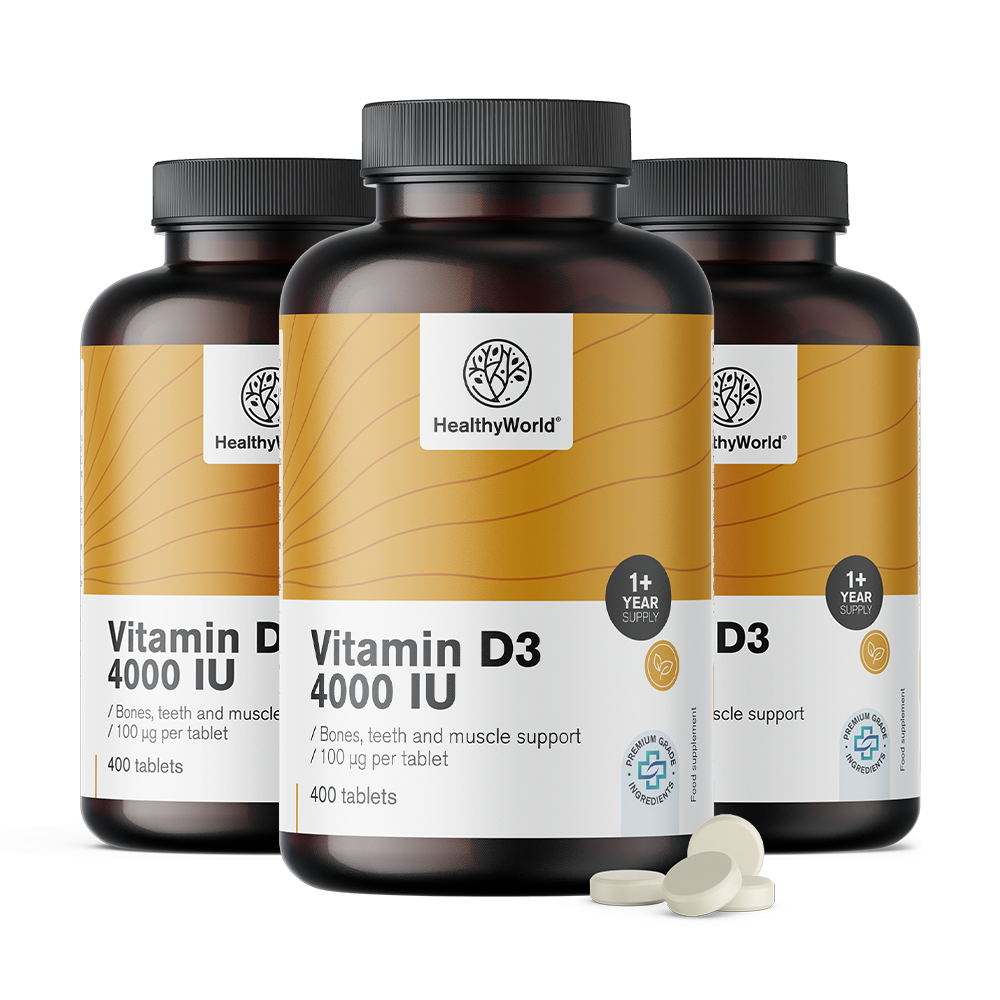 Vitamina D3 4000 i.e. în ambalajul XL