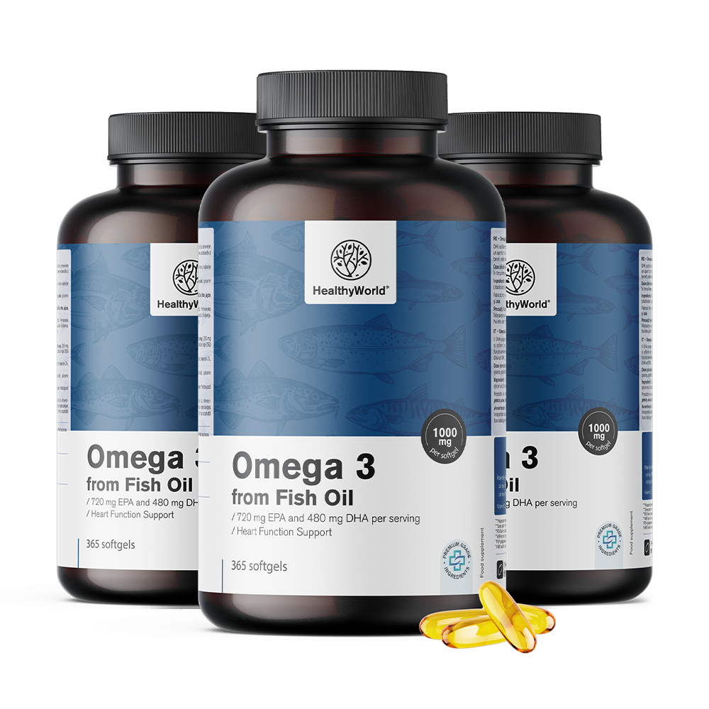 Omega-3 1000 mg cu EPA și DHA