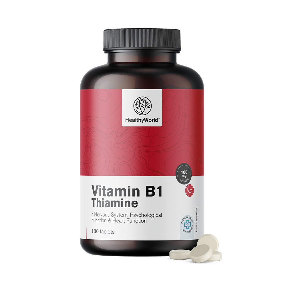 Vitamina B1 - tiamină 100 mg în tablete.