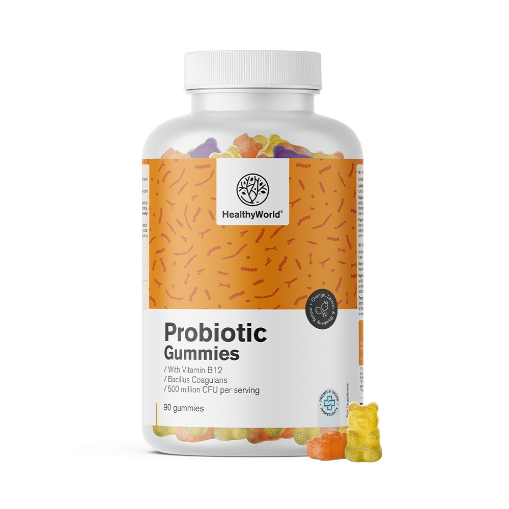 Probiotic - gumă cu culturi microbiologice.