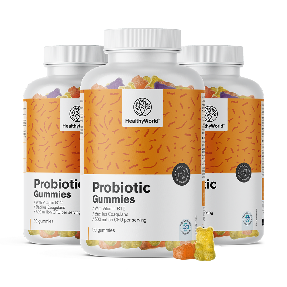 Probiotic - gumă cu culturi microbiologice.