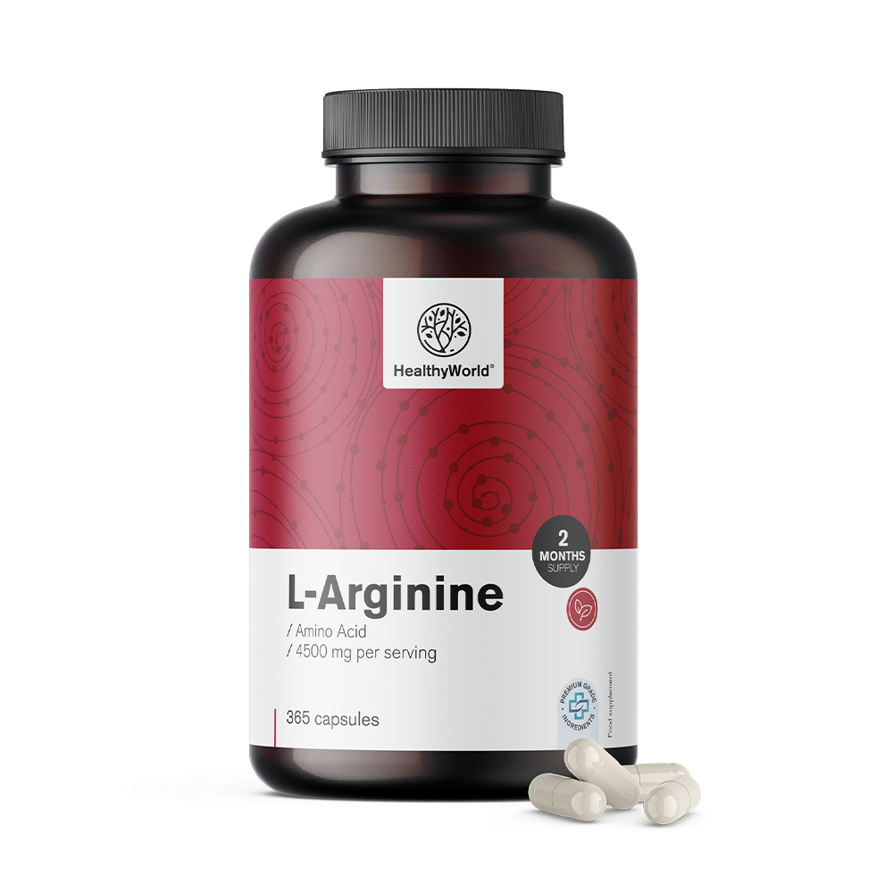 L-arginina 4500 mg în capsule.