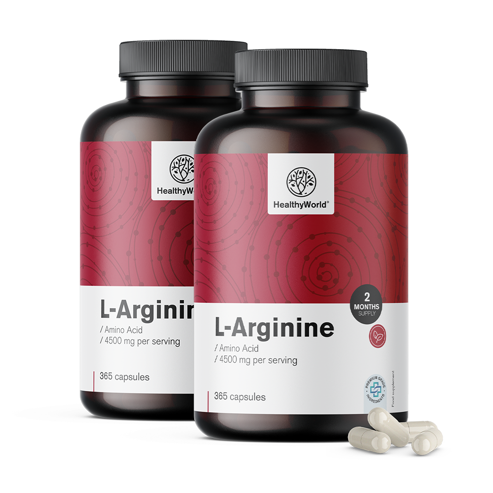 L-arginina 4500 mg în capsule.