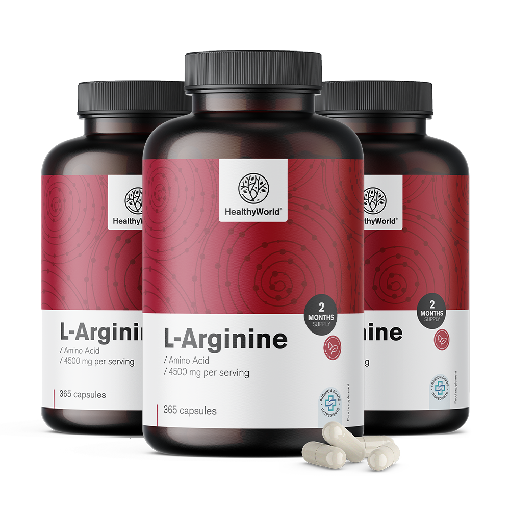 L-arginina 4500 mg în capsule.