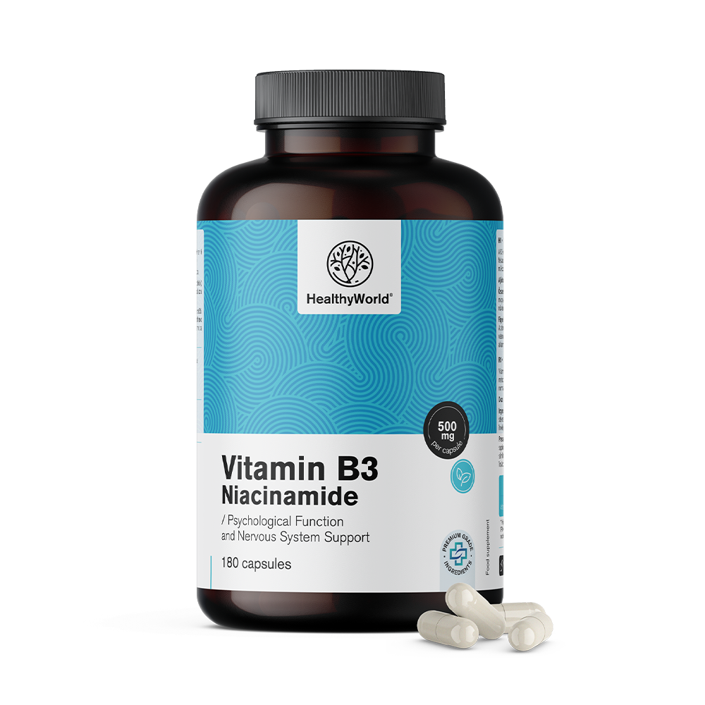 Vitamina B3 500 mg în capsule