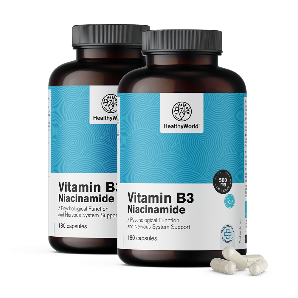 Vitamina B3 500 mg în capsule