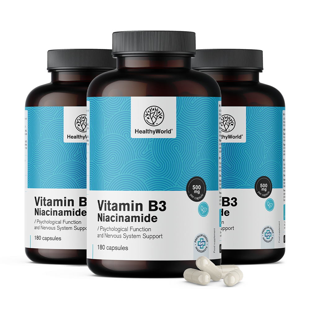 Vitamina B3 500 mg în capsule