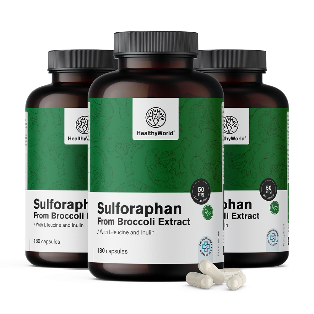 Sulforafan - din extractul de broccoli 50 mg.