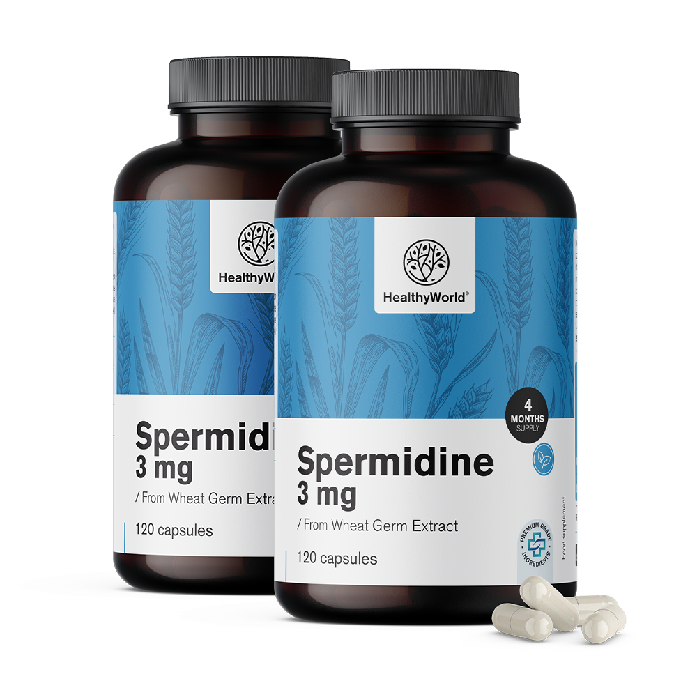 Spermidin 3 mg - din extractul de germeni de grâu