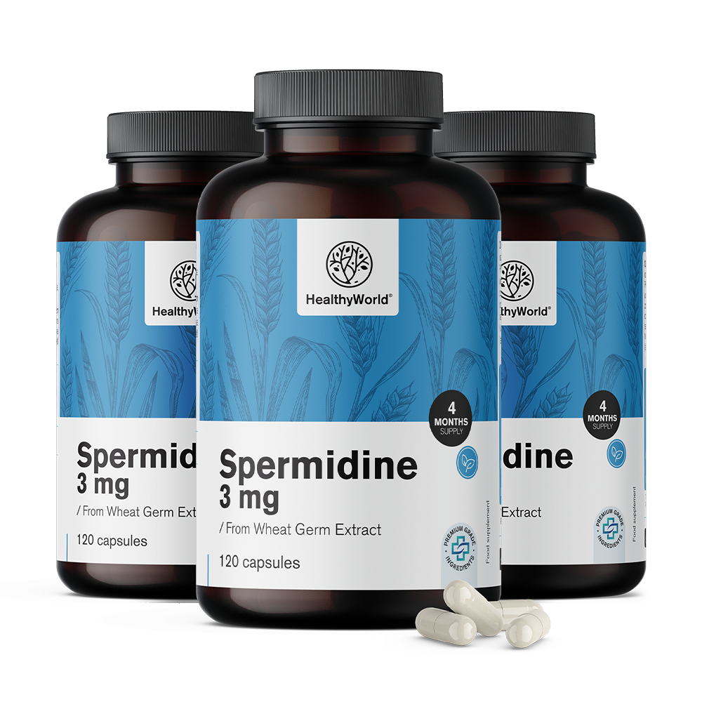 Spermidin 3 mg - din extractul de germeni de grâu