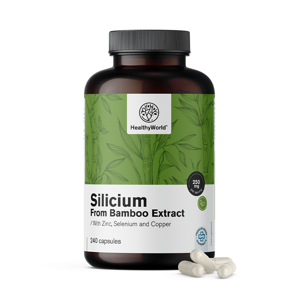 Siliciu 250 mg - din extract de bambus