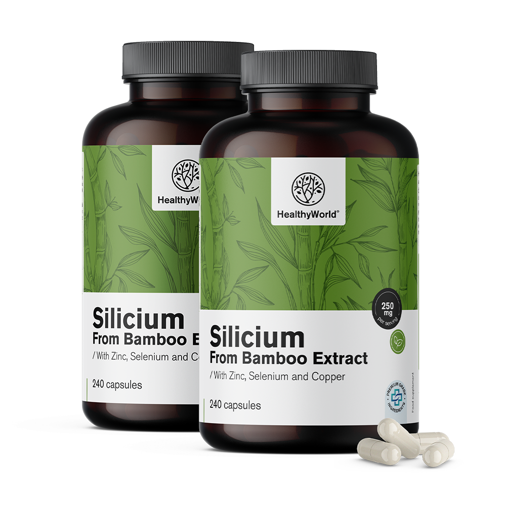 Siliciu 250 mg - din extract de bambus