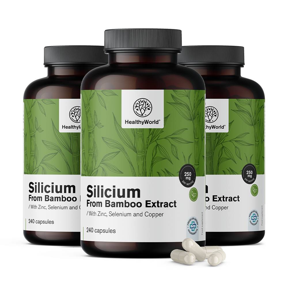 Siliciu 250 mg - din extract de bambus