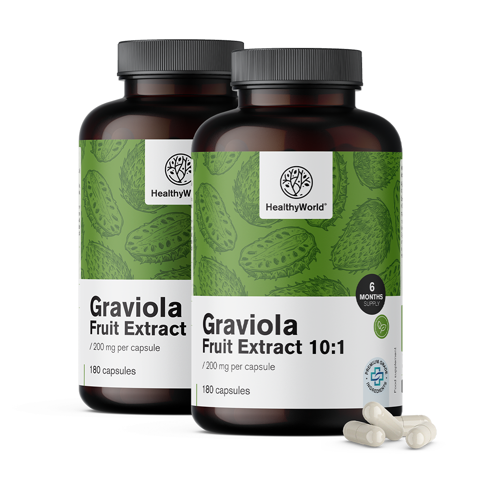 Graviola 200 mg - extract 10:1Graviola 200 mg - extract 10:1