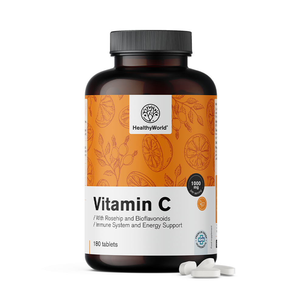 Vitamina C 1000 mg - cu trandafir și bioflavonoizi