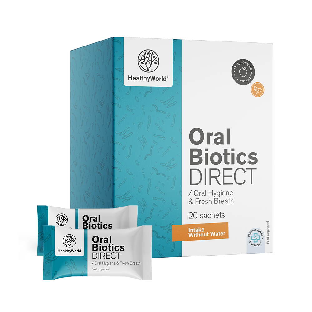 Oral Biotics DIRECT. Textul de mai sus trebuie tradus în limba română.