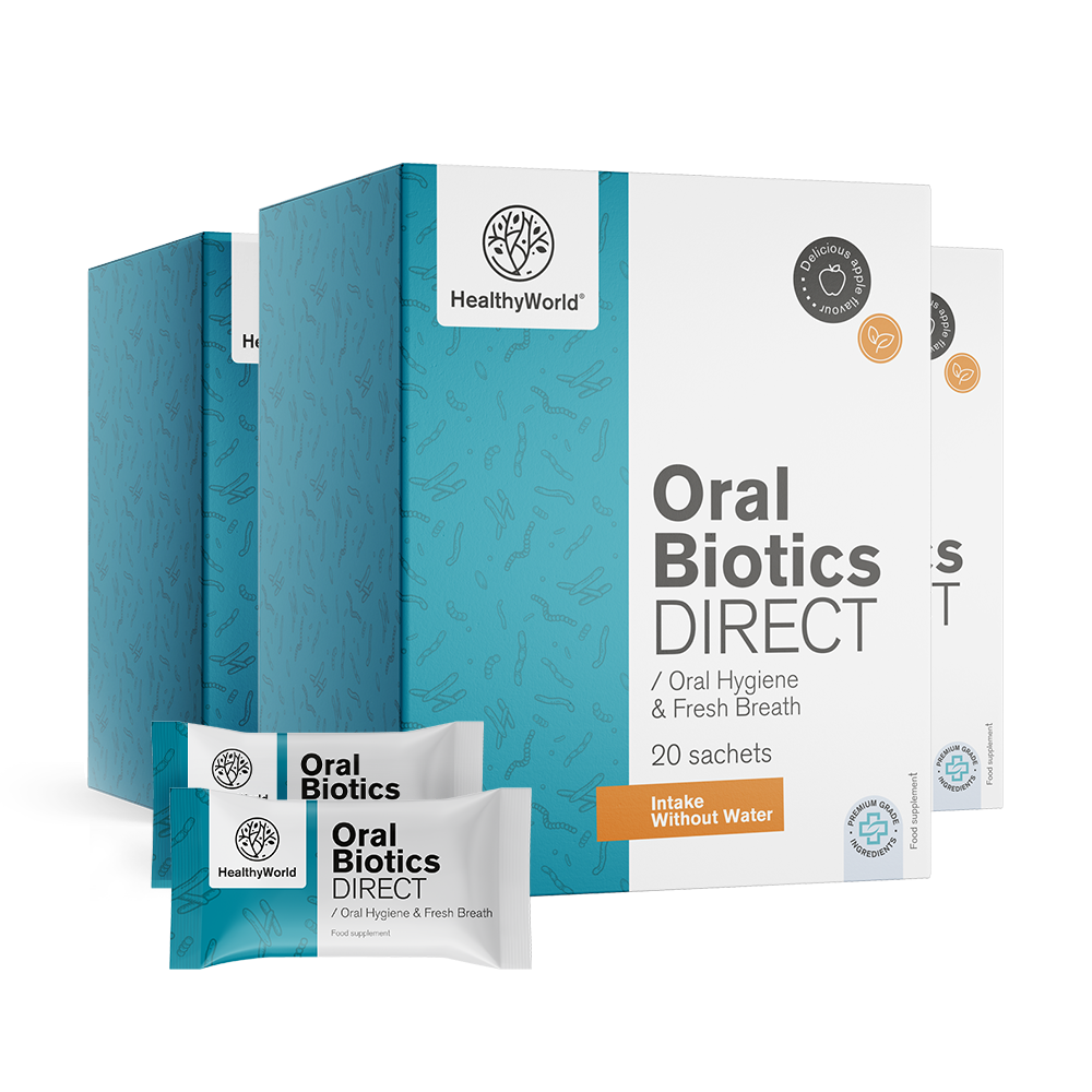 Oral Biotics DIRECT. Textul de mai sus trebuie tradus în limba română.